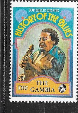 Gambia #1189  10d History of the Blues (MNH) CV $3.00