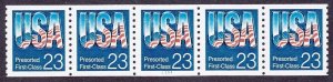 PNC5 23c USA 1111 Shiny Gum US #2607a MNH F-VF Tagged Error