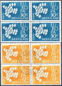 Netherlands 1961 Sc 387-8 Europa CEPT Gravenhage FDCL Stamp