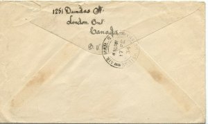 15 cent airmail rate to BRITISH GUIANA 1934 Medallion issue from Canada