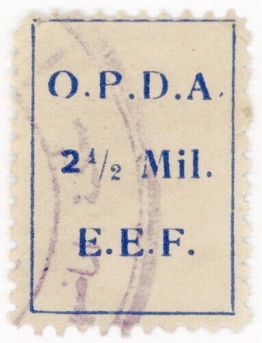 (I.B) Palestine Revenue : Ottoman Public Debt 2½m (OPDA)