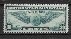 1939 ScC24 30¢ Trans-Atlantic Air Mail Service MNH OG