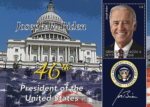 2021/01 - GRENADINES - JOSEPH R BIDEN                1V  complet set    MNH ** T