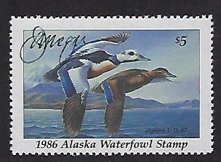 AK1- Catalog State Duck Stamp Artist Signed Emperors Geese