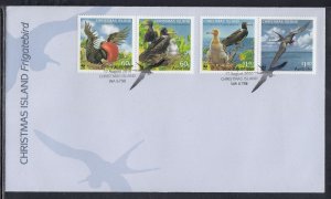Christmas Island Scott 487-8 FDC- Frigatebird