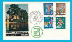 Germany 1970 FDC folio print CTO, Voluntary services