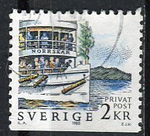 Sweden; 1988: Sc. # 1686: Used Single Stamp