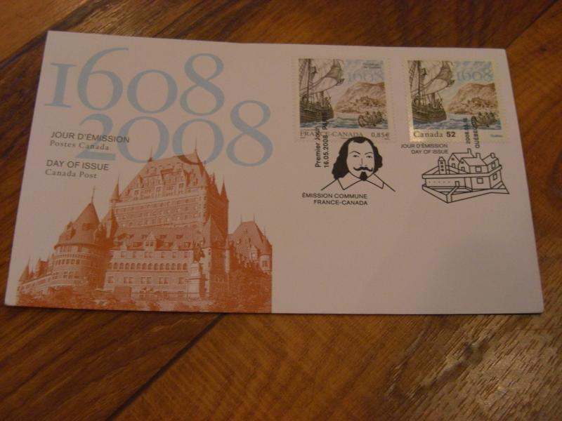 Canada # 2269 JOINT ISSUE FOUNDING OF QUEBEC CITY New 2008 Unaddressed