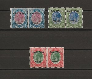 SOUTH WEST AFRICA 1923 SG 13/15 MINT Cat £1500