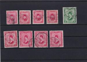 EGYPT ARMY POST STAMPS USED 1936 - 1939  REF 5134