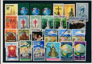 D387266 Philippines Nice selection of VFU Used stamps