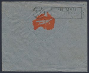 AUSTRALIA 1931 Christmas Mail England-Australia airmail cover.