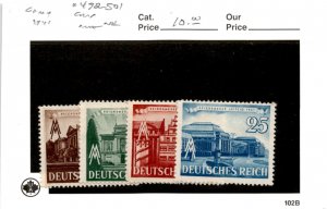 Germany, Postage Stamp, #498-501 Mint NH, 1940 Liepzig (AE)