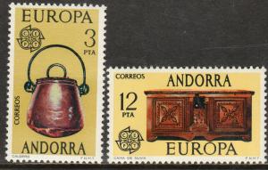 ANDORRA (SPANISH) 92-93, EUROPA, SET OF TWO  MINT, NH. F-VF. (112)