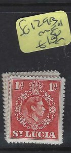 ST LUCIA  (P0105B)  KGVI 1 D    SG 129B      MNH 