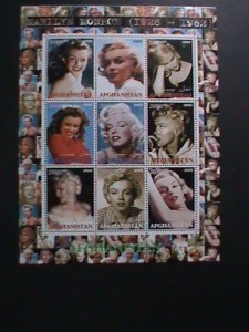 AFGHANISTAN STAMP-2000 MARILYN MONROE -MNH STAMP SHEET -RARE REMEMBER ALWAYS