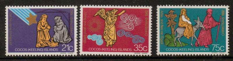 COCOS (KEELING) ISLANDS SG100/2 1982 CHRISTMAS  MNH