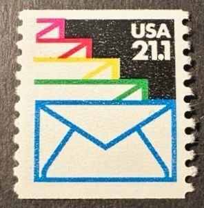 US# 2150 Envelopes 21.1c  coil 1985 Mint NH