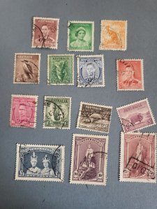 Stamps Australia Scott #166-79 used