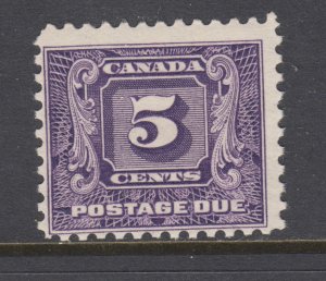 Canada Sc J9 MLH. 1930-32 5c dark violet Postage Due, fresh, bright, Fine+