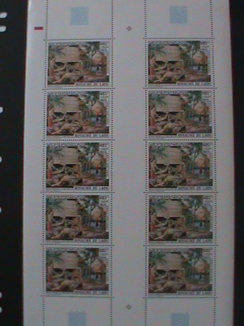 ​LAOS-SC# C86-FAMOUS PAINTING-VILLAGE OUTLET MORNING BY CHAMNAME PRISAYANE