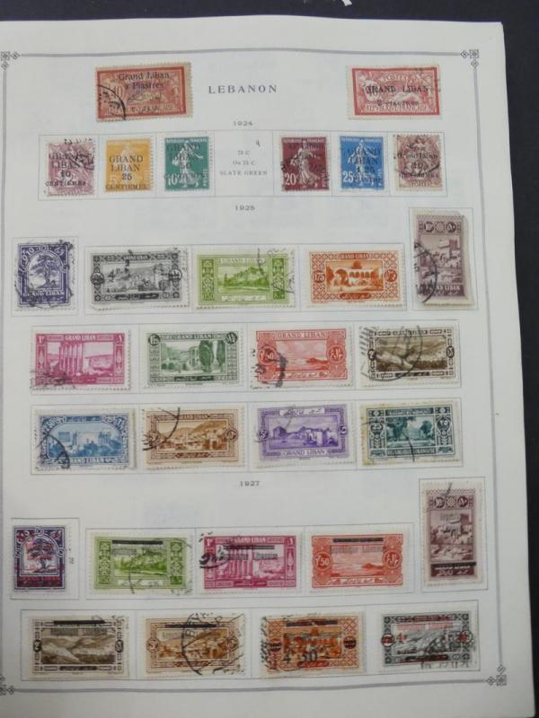 EDW1949SELL : LEBANON Very clean Mint & Used collection on album pages Cat $1452