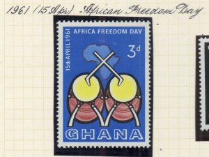 Ghana 1961 Early Issue Fine Mint Hinged 3d. NW-167799