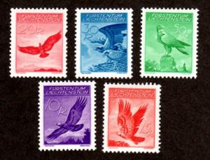 Liechtenstein # C9-C13 Mint!