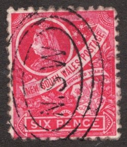 1888 New South Wales Australia Sc #80 Queen Victoria & Coat of Arms Used Cv$8.75