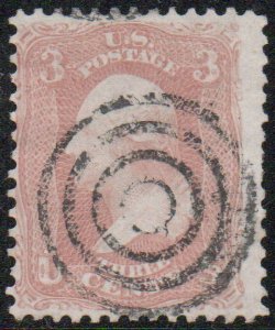 US #65 F/VF bold target cancel, super nice!