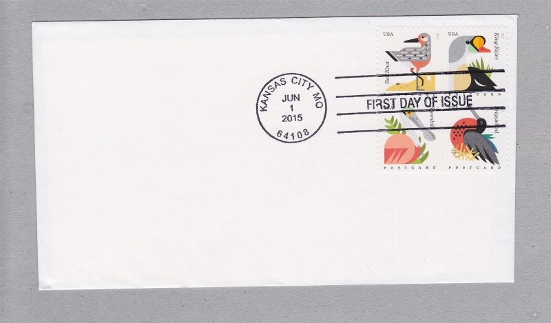 FDC 34c Coastal Birds US 4995-4998, 4998a F-VF  United States, General  Issue Stamp / HipStamp