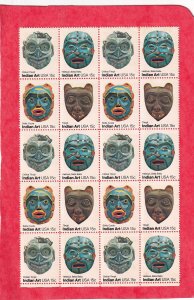 US 1834-7 MNH OG BLOCK OF 20