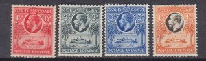 J39476  jlstamps, 1928 gold coast mh #100-1,103,105 king