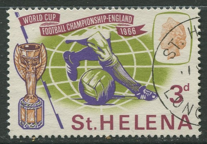 STAMP STATION PERTH St Helena #188 World Cup Soccer 1966 VFU