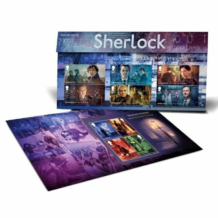 Royal Mail - Sherlock - Presentation Pack - With UV light details - MNH