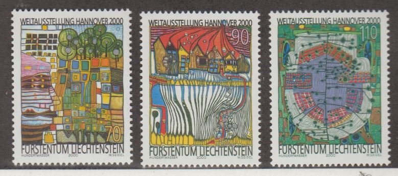 Liechtenstein Scott #1179-1180-1181 Stamps - Mint NH Set