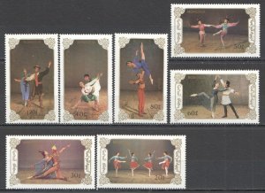 Wb044 1989 Mongolia Art Culture Traditional Dance Costumes Clothes 1Set Mnh