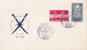 Turkey 196 Admission to NATO Clean Unaddressed FDC Nice Cachet VF Scott 1545-146