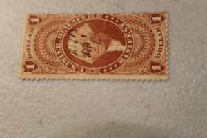 REVENUE : R72c PEN CANCEL   USED   FIRST ISSUE $1  MANIFEST