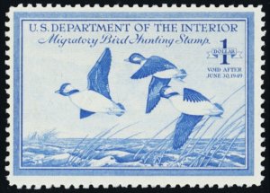 RW15, Mint VF NH $1 Duck Stamp ** Stuart Katz