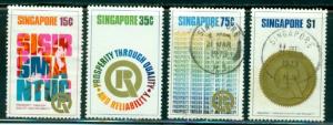 Singapore #167-170  Mixed M&U  Scott $8.80  #167 NG; 169-...