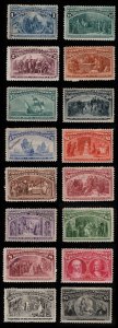 MALACK 230 - 245s F/VF to VF OG/NG, SPECIMEN SET, 6c..MORE.. gg3710