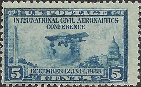 # 650 MNH - SCV-7.25 - Blue - Aeronautics Conference 