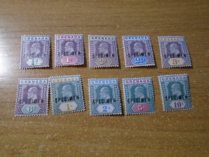 Grenada  #  39-46  MH   Specimenns