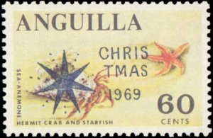 Anguilla #78-82, Complete Set(5), 1969, Christmas, Never Hinged