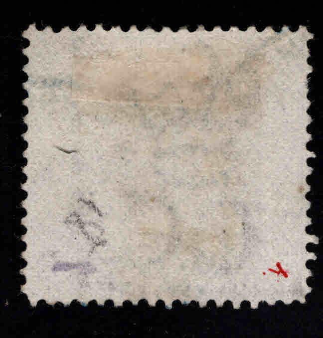 Straits Settlements Scott 18 Used CC wmk, collectors mark on back CV$55