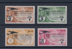 1934 CYRENAICA, Rome Buenos Aires, Posta Aerea, n. 20/23 4 MNH values**