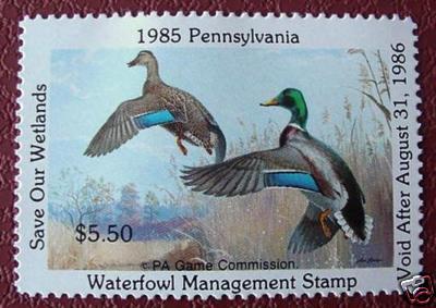 Pennsylvania PA3, 1985 Hunting Permit Stamp, VF, NH