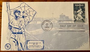 US # 2046 Babe Ruth FDC collection 7 covers all different