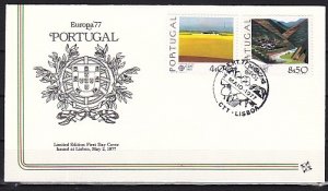 Portugal, Scott cat. 1332-1333. Europa-Landscapes issue. First day cover. ^